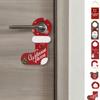 Hanging Santa Claus Door Handle Stocking Christmas Pendant Creative Christmas Decorations  Wall