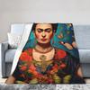 F-Frida K-Kahlo Farfalle Coperta Pile Tutte le Stagioni Traspirante Leggera Sottile Coperta da Lanciare per Biancheria da Letto Tappeto per Ufficio Pezzo
