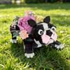 2026 Tulip Flower Bouquet Kawaii French Bulldog Animal Dog Model Building Block Model Ornament Small Particles Bricks TOys