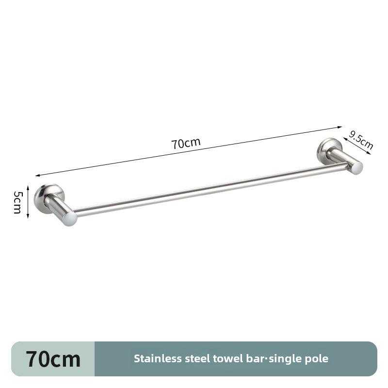 

Удлиненная и утолщенная вешалка для полотенец для ванной из нержавеющей стали 304 с вариантами одинарных и двойных стержней
