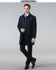 Men's Mid-Length Windbreaker with Removable Fur Lining and Velvet, Business Casual Large Size Coat