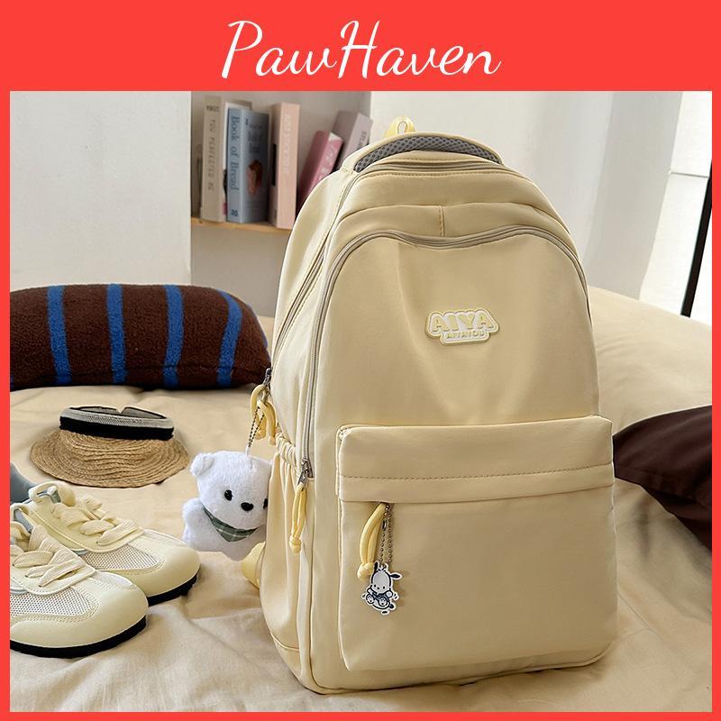 Simple Campus Casual Backpack With Lightweight Design For Travel Or Use Daily