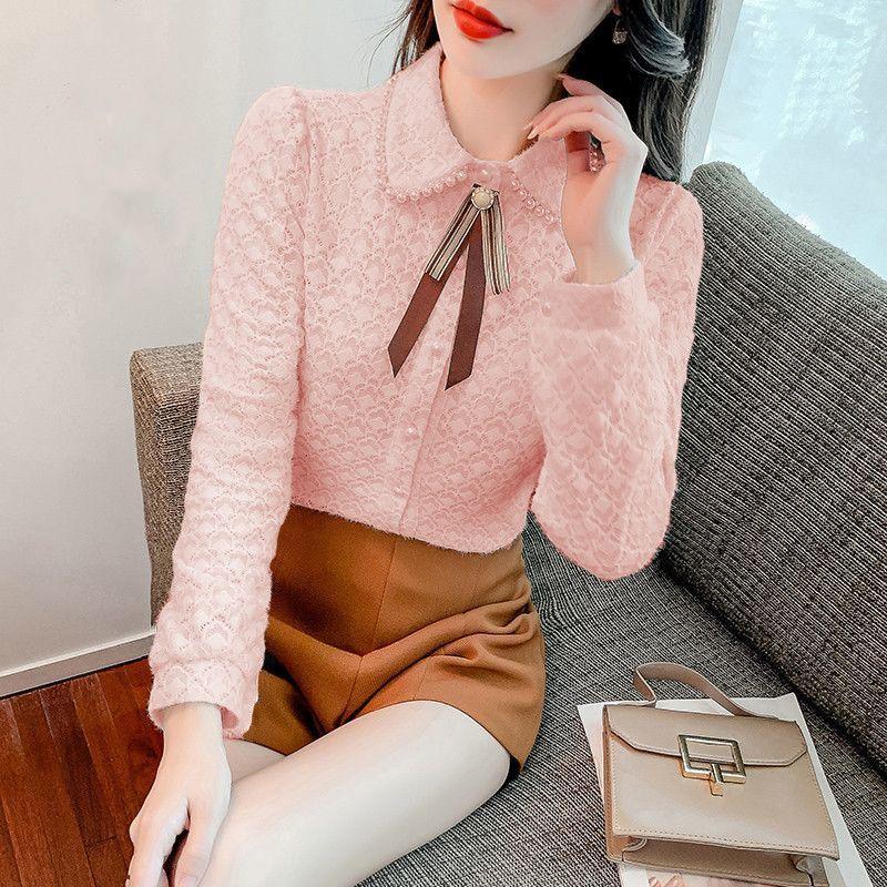 Lace Shirt Women's Autumn Fashion Base Shirt Interior Temperament Top