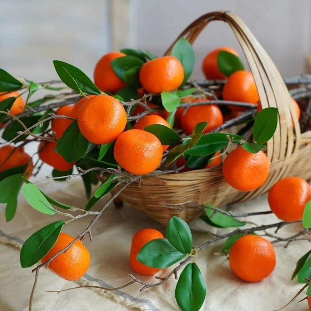 Realistic Artificial Fruit Branches Lifelike Foam Fruits Branches Fake Plants Flower Arrangement