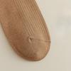 Solid Color Basic Socks for Women, Vertical Boneless Pile Socks, Drawstring Versatile Mid-calf Socks, Autumn Cotton Socks
