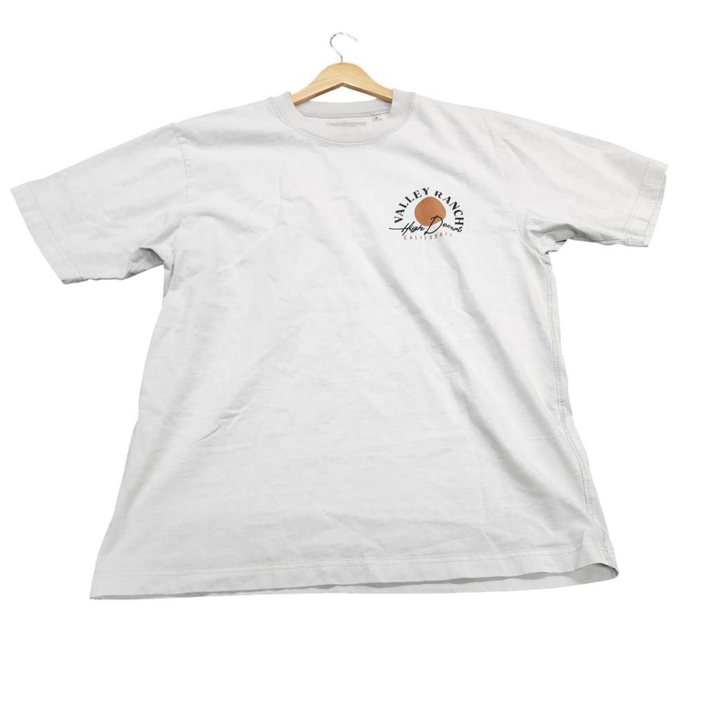 PacSun Shirt Mens Medium White Valley Ranch High Desert Graphic Tee California Unisex T-Shirt