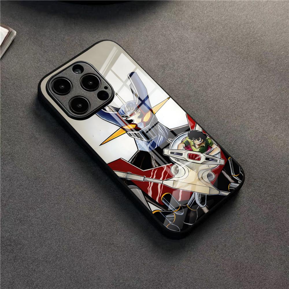 UFO Robot Goldorak Phone Case For 17 Pro Max IPhone 16 Pro 14 12 11 13 Mini X XR XS 15 Plus SE Glass Cover