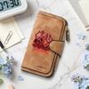 Cool Monster Print Long Wallet Fashion Multi Slot Card Holder Casual Portable Purse
