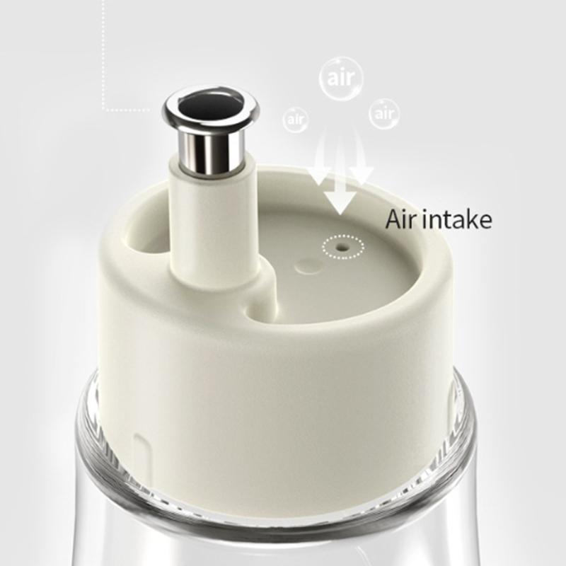 Refillable Glass Mouthwash Dispenser With Lid - 5.07/8.79Oz Clear Bathroom Countertop Container For Easy Portability