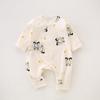 Baby Romper With Pure Cotton Long Sleeve Design For Newborns And Toddlers