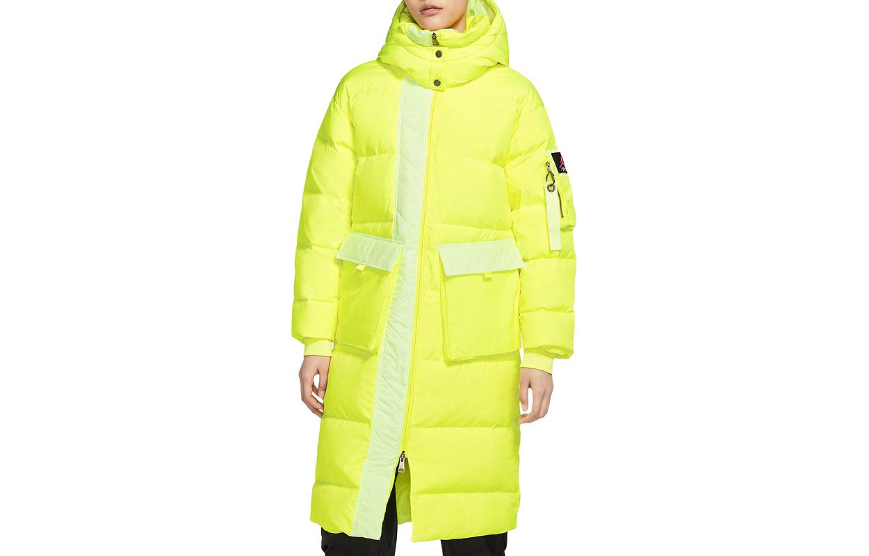 Nike Down Jackets Women s Yellow Hooded Moderate Other CV2484-757 S