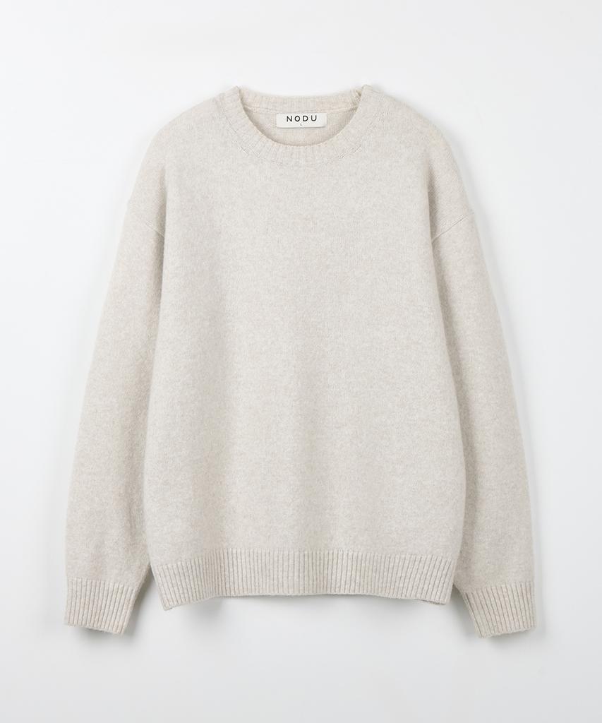 NODU Formal Basic Round Knit [Ivory]