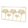 2pcs Interior Decor Piece Iron Ginkgo Leaf Wall Decor Gold Framed Iron Leaf Wall Hanging 11.6 X 5.5in Gold Wall Decoration Cafe