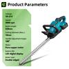 Newbeny Electric Hedge Trimmer 3000RPM Pruning Saw with LED Display Cordless Lawn Mower Garden Tool For Makita 18V Battery Pin