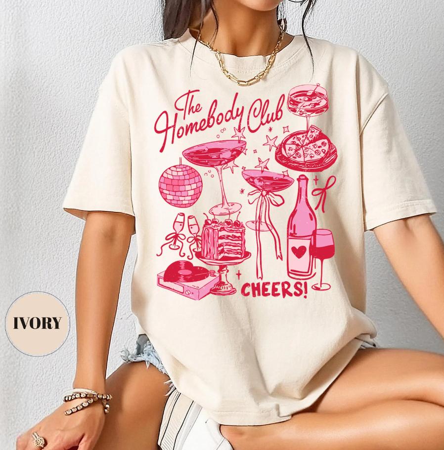 Plus Size Womens Wine Pizza Cake Graphic TShirt Pure Cotton Breathable Stylish Versatile Street Style Streetwear Oversized