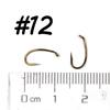 Premium 25pcs Egg Caddis Offset Fly Tying Hook 2X Strong Sharp Nymph Hooks Fly Fishing Hook Size #10 12 14 16 18 Bronzed