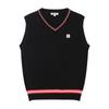 Onoff Men S V Neck Knit VeSt Of2002gb Black