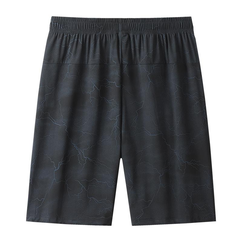 

Summer Ice Silk Shorts High Stretch Casual Shorts Men s Beach Shorts Quick Drying Breathable Shorts Sports Shorts L чорний