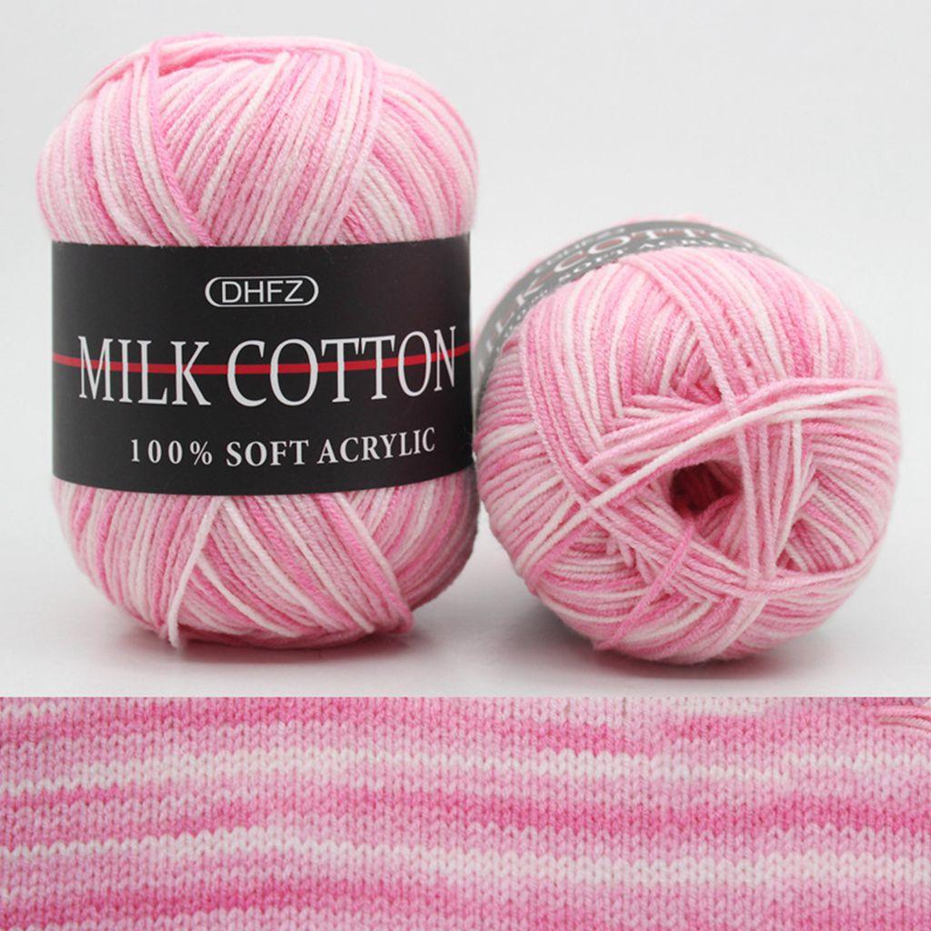 50g/roll Double Knitting DIY Crafts Warm Sewing Supplies Knitting Thread Knitted Yarn Milk Cotton