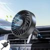 2026 New Upgrade USB Car Fan With Hook Mount - Quiet High-Speed Brushless Motor, Secure Vent Clip Portable Fan For Car, 3 Adjust
