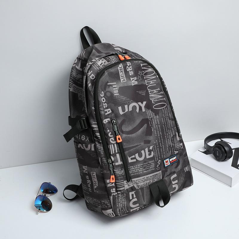 

Fashion Backpack Versatile Computer Bag Travel Bag Casual Large Capacity Backpack High School Student School Bag чорний