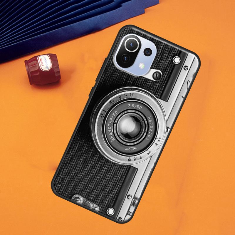 Retro Camera Vintage Case For POCO F5 X3 X5 Pro F3 F4 X4 GT M5s C40 Cover For Xiaomi 13 11T 12T Pro 12 Lite 12X
