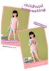 Girls' Two-Piece Long-Sleeve Swimsuit with Sun Protection