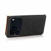 For iPhone 17 Pro Max Case Color Splicing Wallet Stand Leather Phone Cover with Wrist Strap