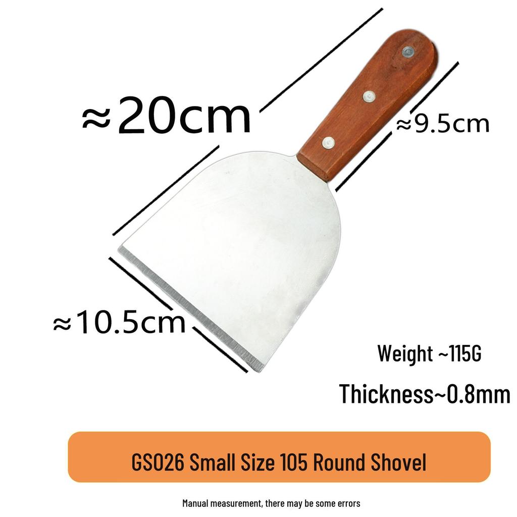 Thickened Teppanyaki Steak Spatula with Plastic Handle - Versatile Cooking and Baking Tool