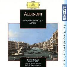 

CD TOMASO ALBINONI - Oboe Concertos Op.7 - Adagio 4395092 Deutsche Grammo Germany Classical Used