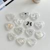 Transparent Mobile Phone Airbag Bracket, Paste-Type Love Bow Air Cushion, Retractable Desktop Support Frame, Lazy Ring.