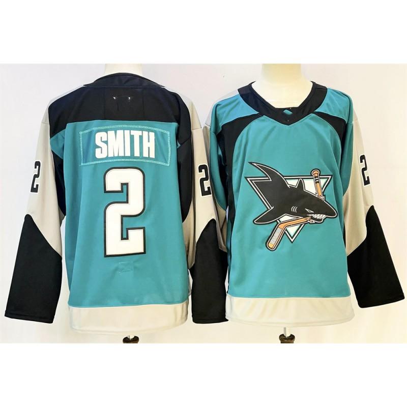 Mens Retro Embroidered Ice Hockey Jersey Team Shark 39 Practice Uniform Cotton Blend Sportswear