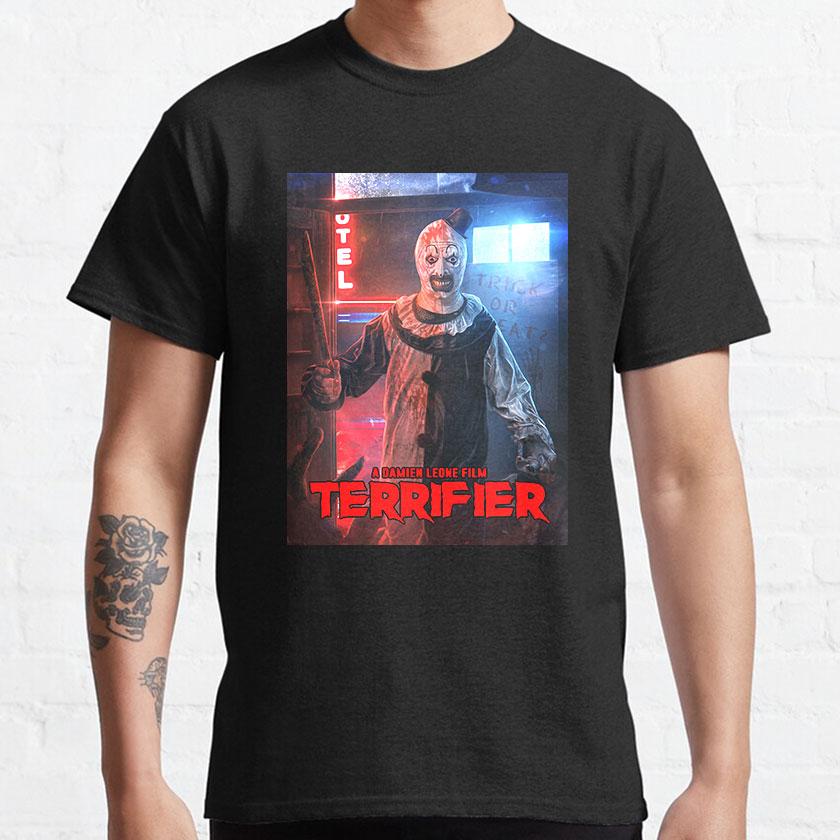 More Then Awesome Terrifier Movie Horror Art The Clown scary film For Halloween gift clothing cotton printed TShirt plus size