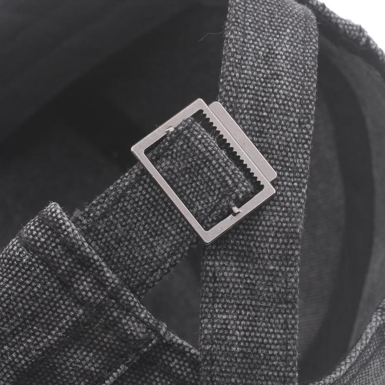 Canvas Baseball Cap Men's Short-Brimmed Cap Spring Summer Outdoor Sunscreen Sun Hat