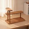 Wooden Display Riser Stand Minimalist ThreeTier Multifunctional for Collectors, Desk,