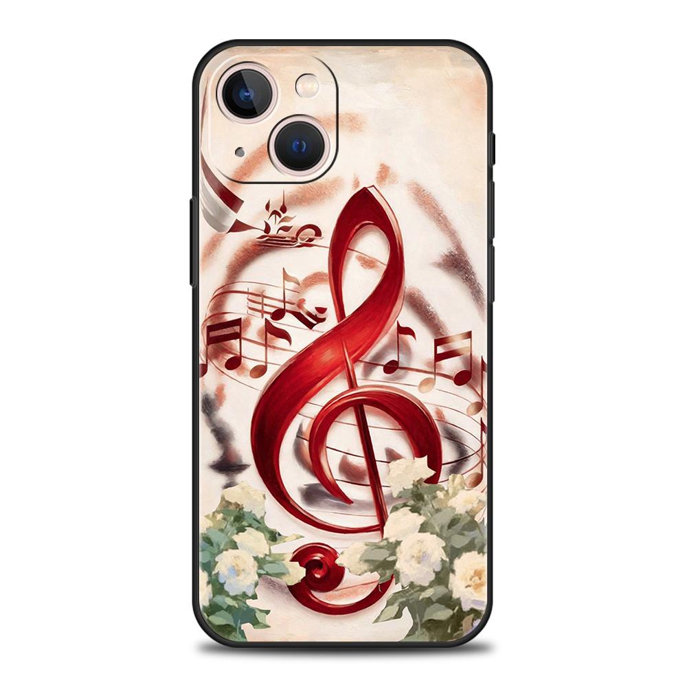 

Чехол для телефона для iPhone 17 16 15 14 13 12 Pro Max 11 Pro Max 17 AIR Plus Мягкий ТПУ Корпус Ins Корейский Милый Музыкальная Нотация Сумка iPhone 17 Pro