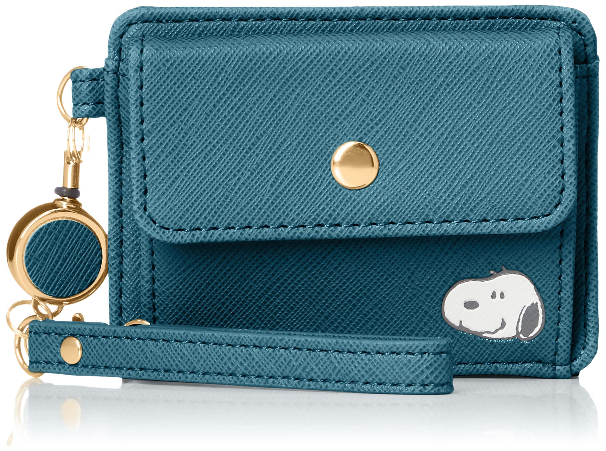 

SNOOPY Reel Pass Coin Case BL Face Snoopy one size Blue & SPZ-2493 (SPZ-2493)