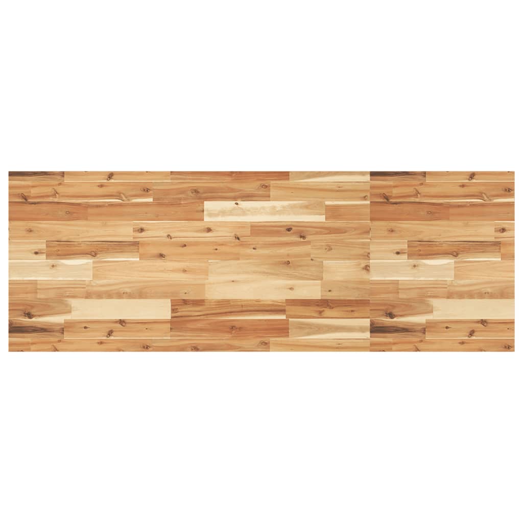 Vidaxl Wall Shelf Under Sink, Steel and Solid Acacia Wood