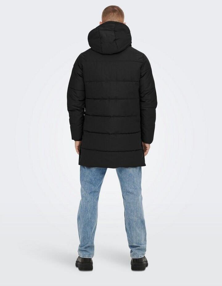 Winter Jacket Only & Sons Onscarl Life Long Quilted Coat Otw Noos (22020156) Black