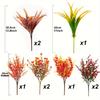 9pcs Artificial Autumn Simulation Flowers Autumn Plants Outdoor Flowers Thanksgiving Autumn Halloween Decoration Home Decoration