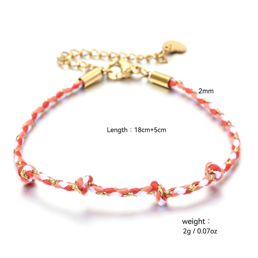 Personalized Bohemian Style Handmade Colorful Woven Bracelet for Women