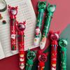 Christmas Cute Multicolor 10-in-1 Cartoon Ballpoint Pen – Student's Creative Multifunctional Oil Pen