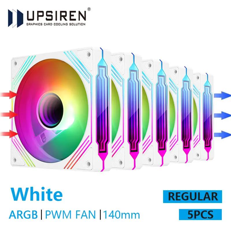UPSIREN PF-14 PRISM 4PRO Computer Chassis Fan 14cm ARGB 4 Pin PWM Quiet Cooling Fan 12V Large Air Volume 61.5CFM/650-1800RPM