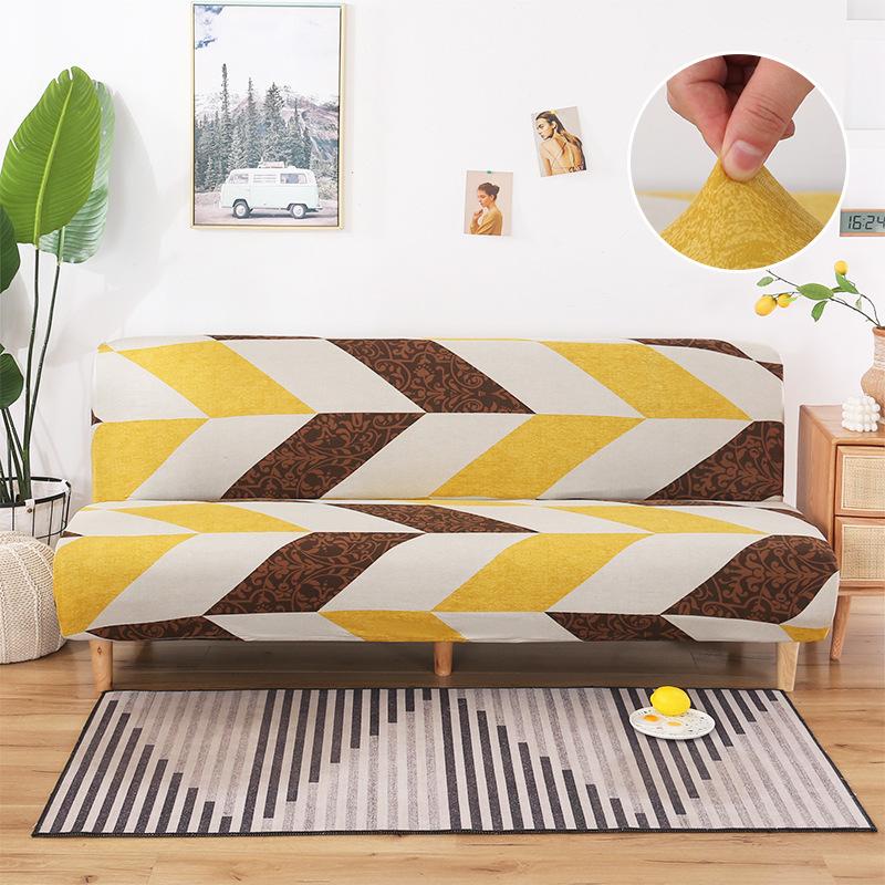 No Armrest Folding Sofa Bed Cover Simple Stretch Sofa Cover All-Inclusive Four Seasons Universal Universal Sofa Towel