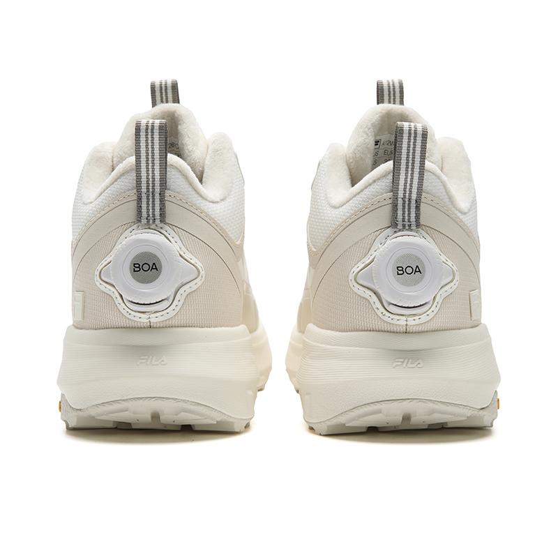 Fila BOA EXPLORER Cushioning Abrasion Resistant Coverage Support Thermal Mid Top Outdoor Shoes Women's Foam White A12W541226FCW