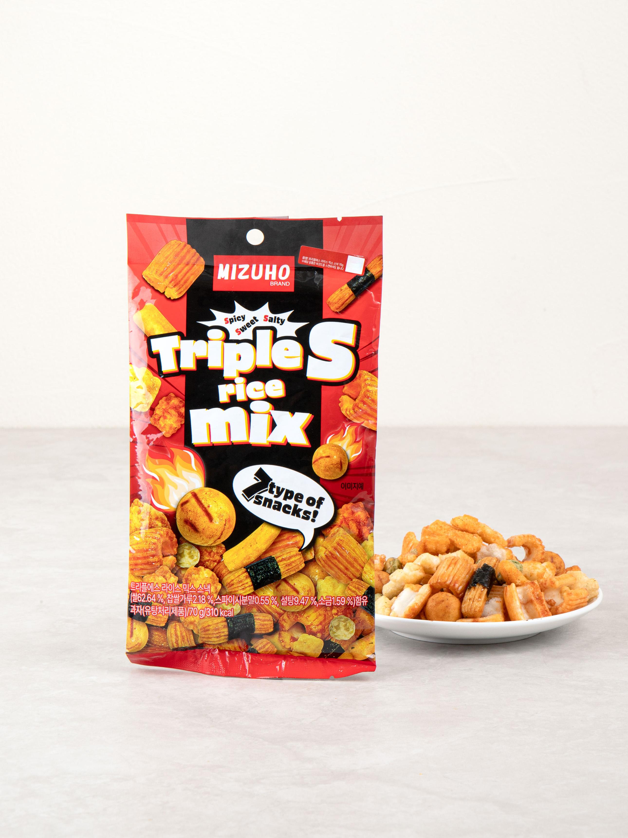 Triple S Rice Mix Snack 70g 1ea