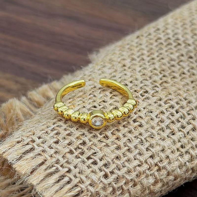 Enamel Cloud Ruyi Filigree Butterfly Open Ring Ring National Style Stacked Wearing Niche High-End Ring Woman