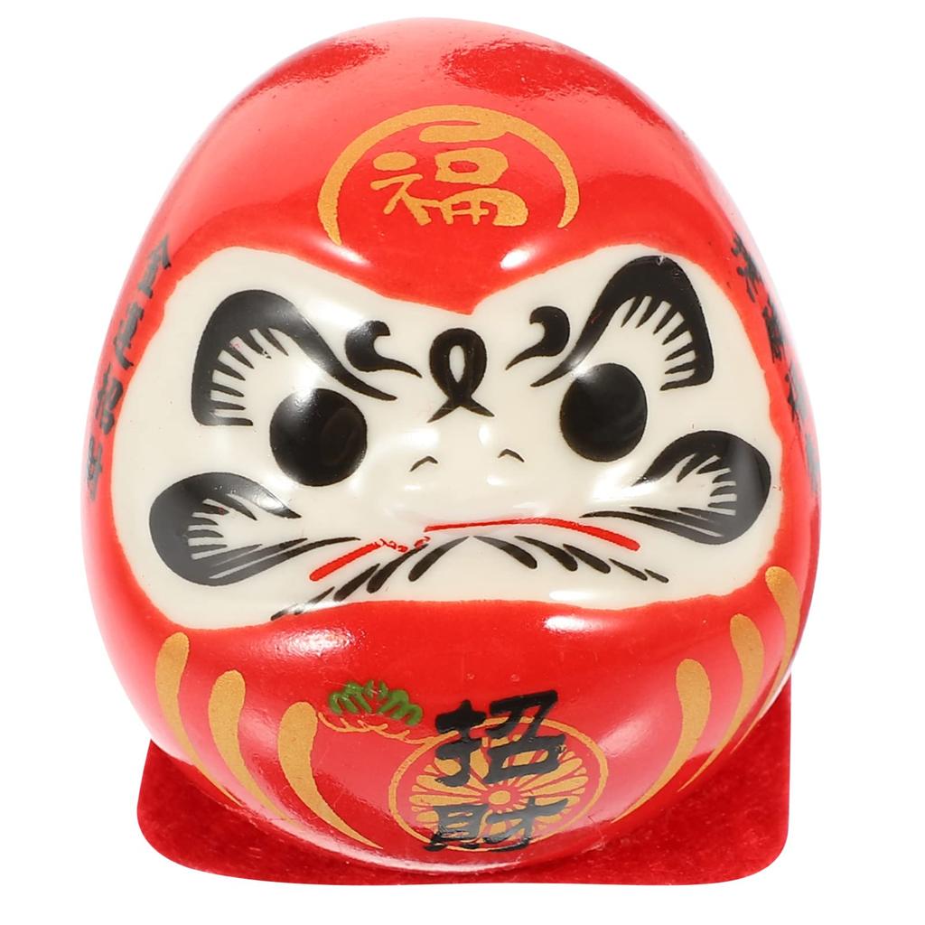 BESTOYARD Daruma Decorative Japanese Entryway New Ceramic Car Good Fortune Good Luck Protection from Table 1 Piece Figurine, Maneki-neko (Lucky Cat),