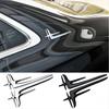 1 Pair 3D ABS Black Silver Side Car Bumper Badge  Stickers For Mercedes Benz C200L E260L E300L E350L Accessories