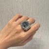 Korean Style Retro Hipster Watch Ring - Trendy Men's Hand Jewelry Accessory